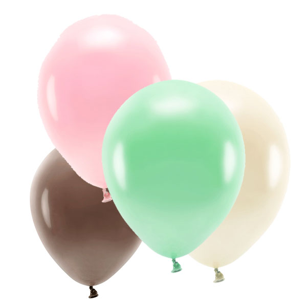 Mix colored balloons Woodland ECO/ 10 units.