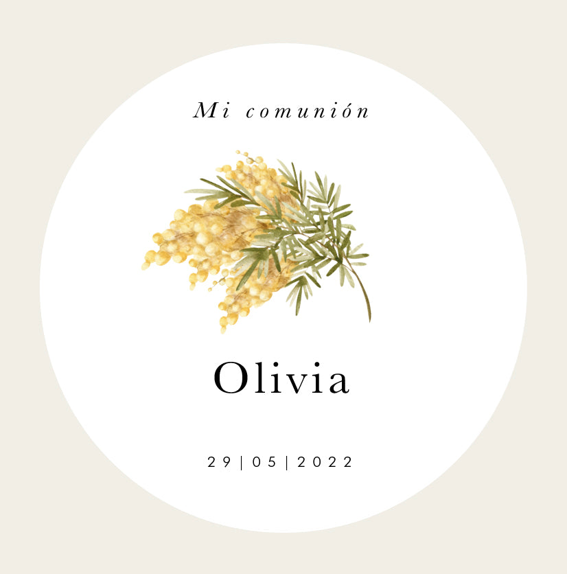Personalized Mimosa Sticker