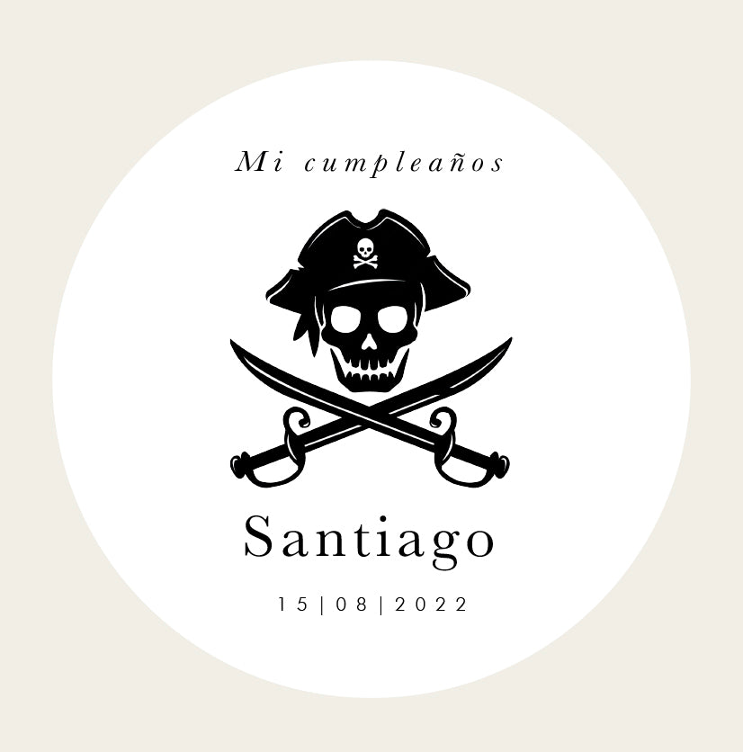 Pirate Personalized Sticker