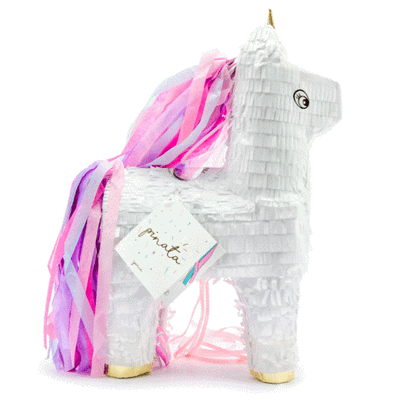 Small lilac unicorn piñata