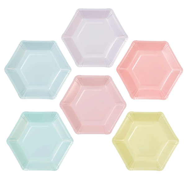 Mistura para bolo de placas hexagonais / 12 pcs.