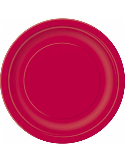 Basic red Eco plate / 8 u.
