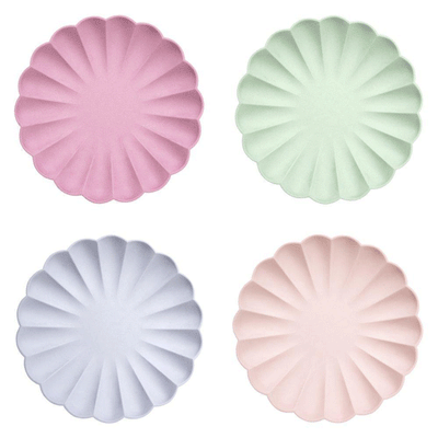 Platos mix pastel grandes eco premium / 8 uds.