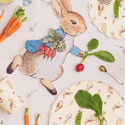Peter Rabbit rabbit plate / 12 pcs.