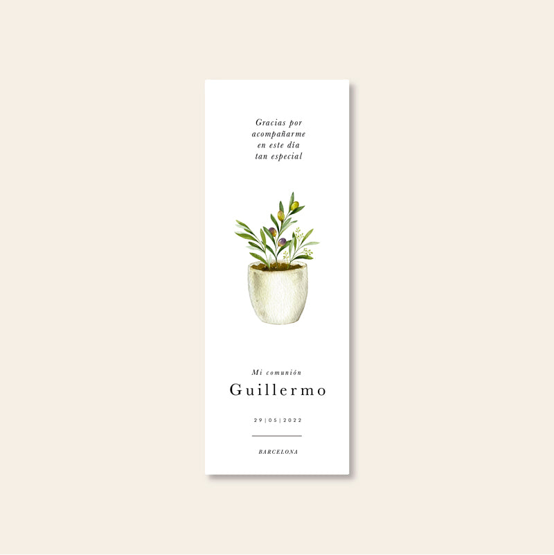 Olive personalized bookmark