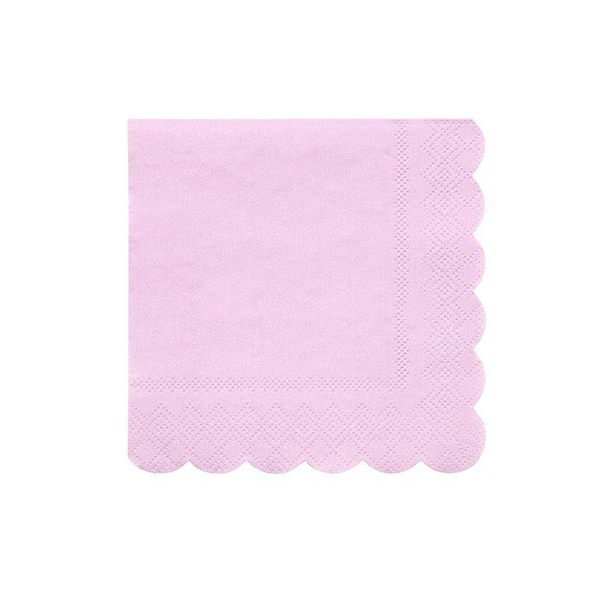 Lilac napkin with wavy edge / 20 pcs.