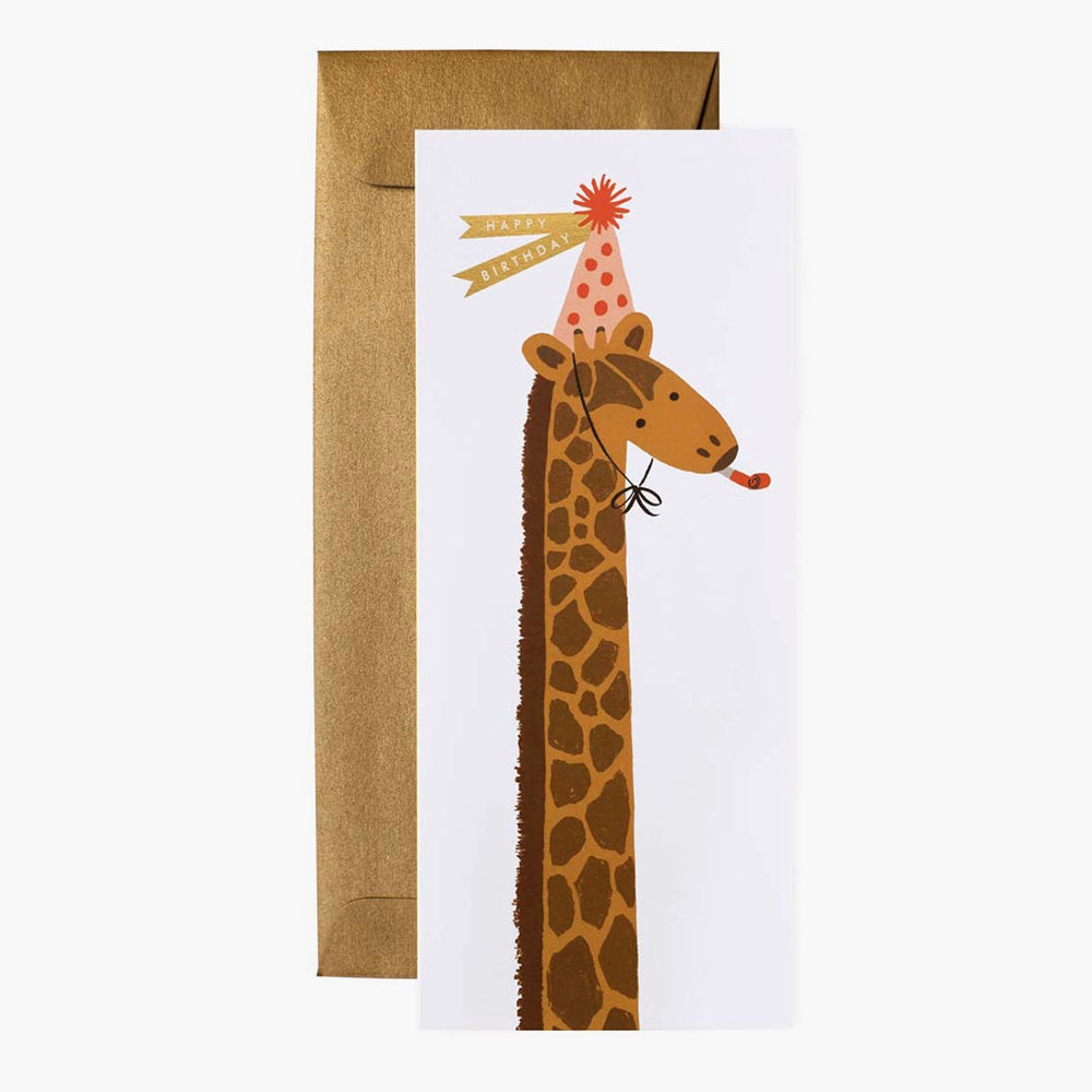 Cartão de felicitação jirafa Happy Birthday  R. Paper & Co