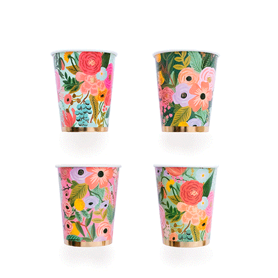 Vasos mix Garden R. Paper & Co. / 12 uds.
